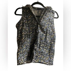 Dcc Missy Sleeveless Top - Blue ,black and Yellow